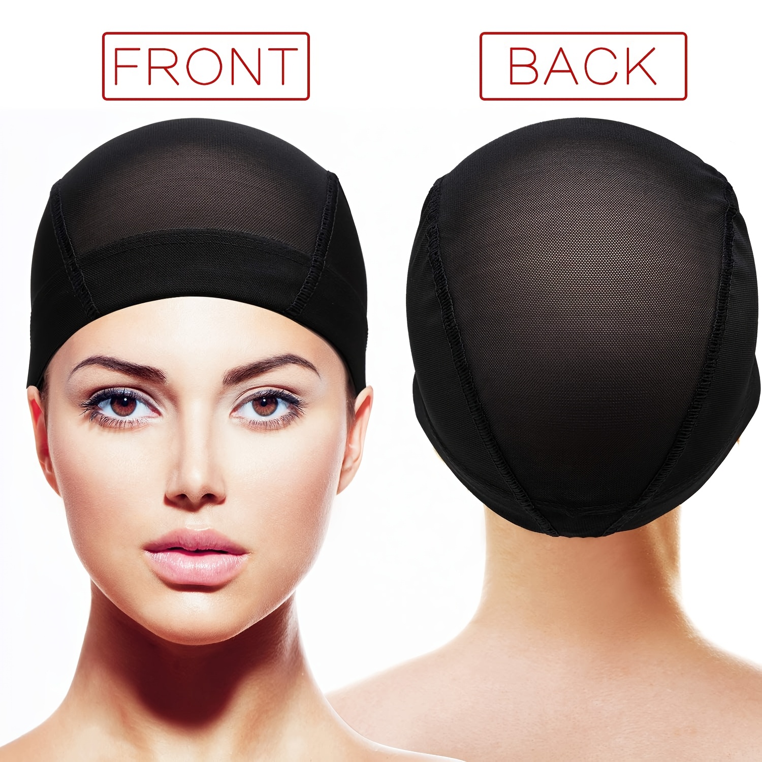 TEMU per parrucche in nylon elasticizzato con fascia - a cupola aderenti adatte per di parrucche fai da te, accessori per parrucche, unisex