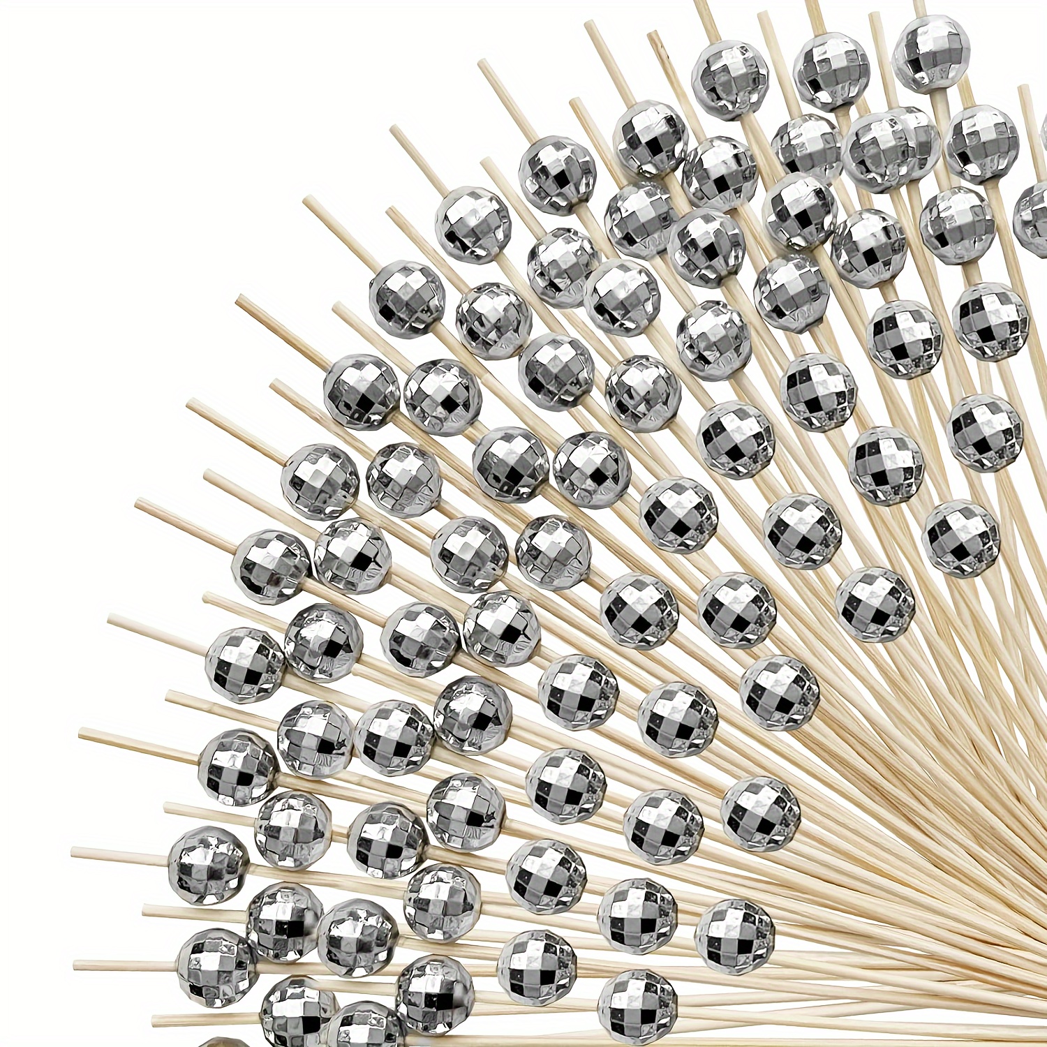 FLZONE 3D Bastoncini Da Cocktail,50 Pezzi Stuzzicadenti In Legno Per Cocktail Antipasti Frutta