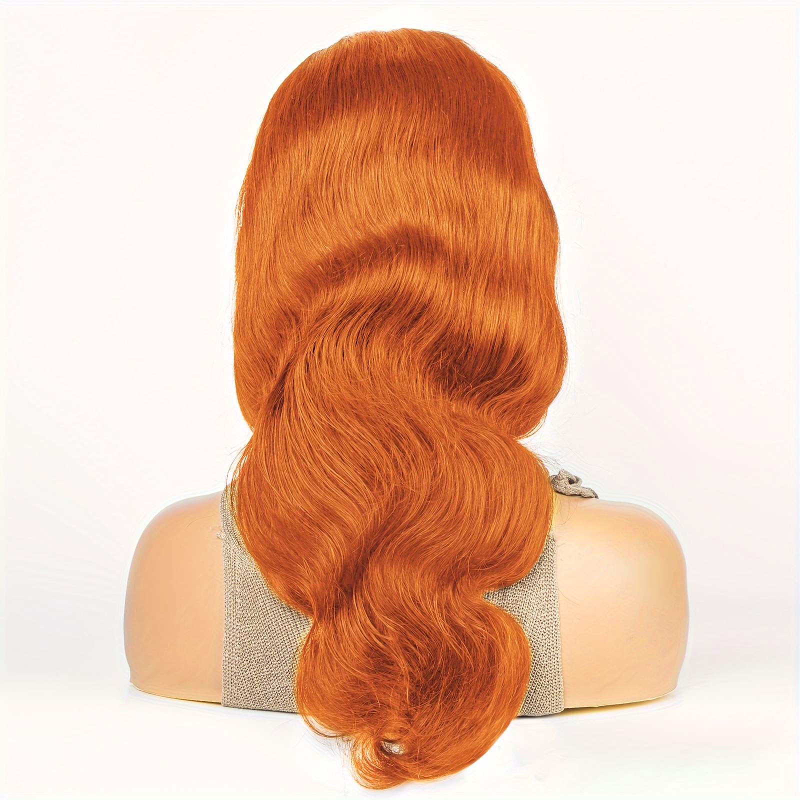 30 Inch Orange Ginger Body Wave Lace Front Wigs Human Hair 13x4 HD Lace  Wigs