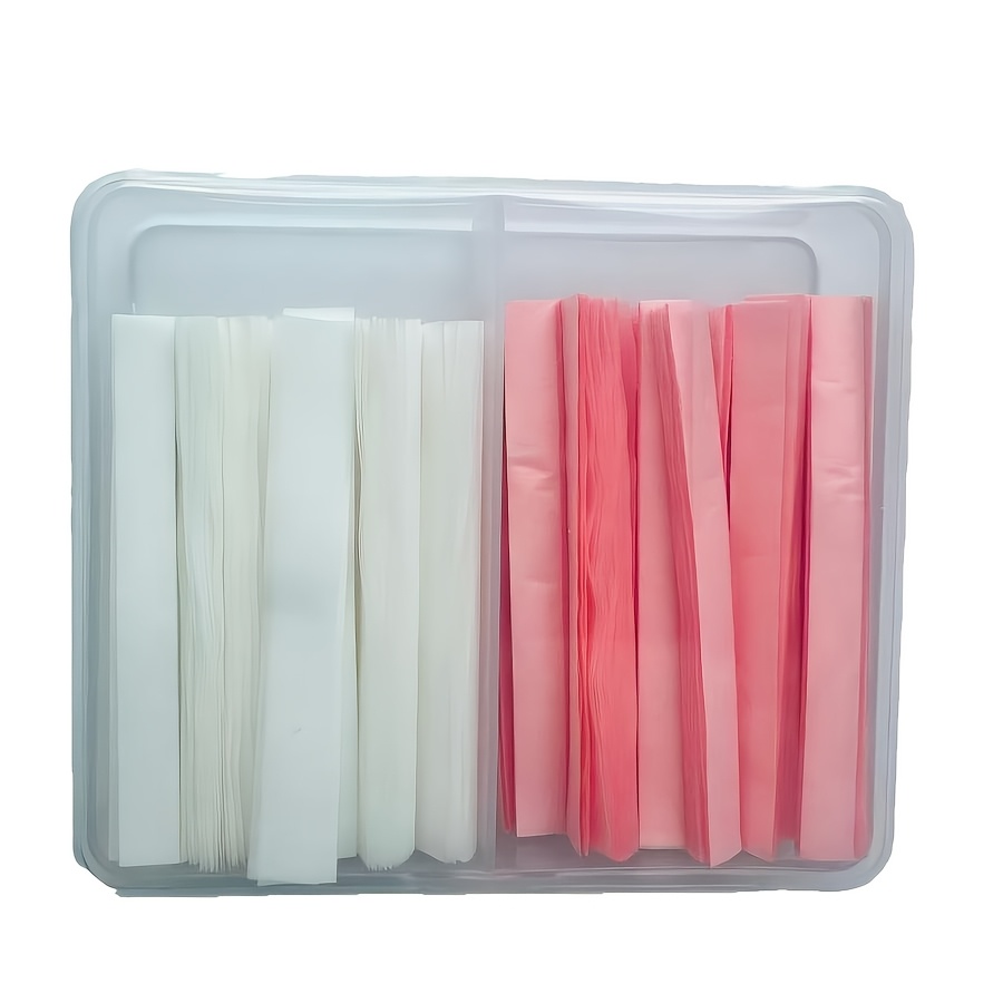 TEMU 1000pcs Mix Colors White And Pink Ultra Thin Lash Lift Paper Oil And Water Absorption For Efficient Lash
