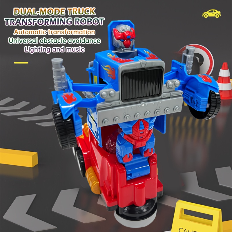 stunt truck electric toy with lights music automatic obstacle avoidance 36v battery powered abs material christmas halloween robot toy design durable construction Product details 6