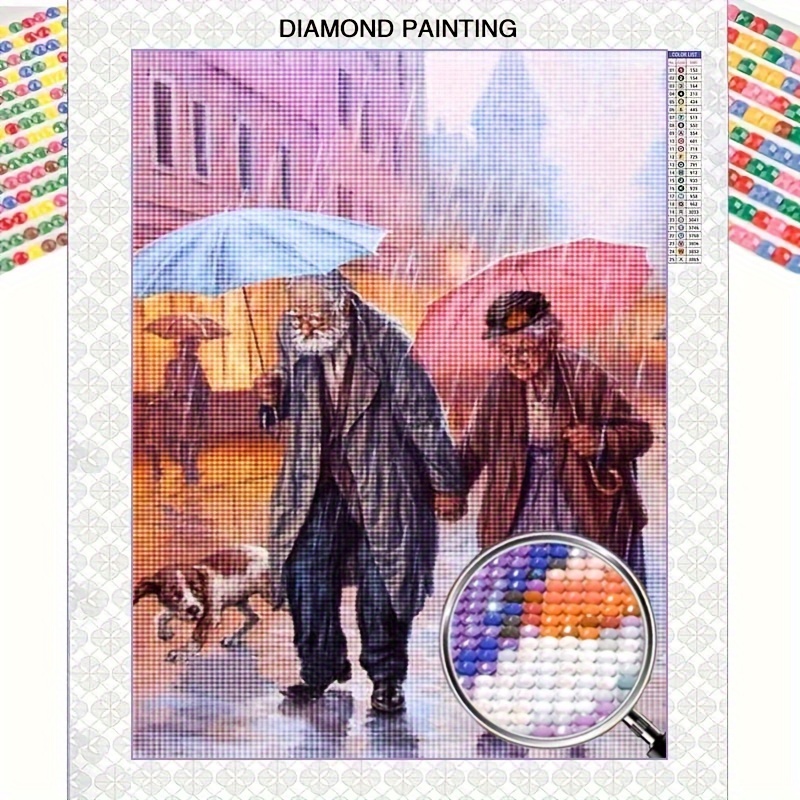 

30x40cm/11.81x15.75inch 5d Diamond Painting Kit With Full Round Diamond, Character Pattern, Suitable For Adult, Beginner, Family Wall Decoration, Gift, Frameless