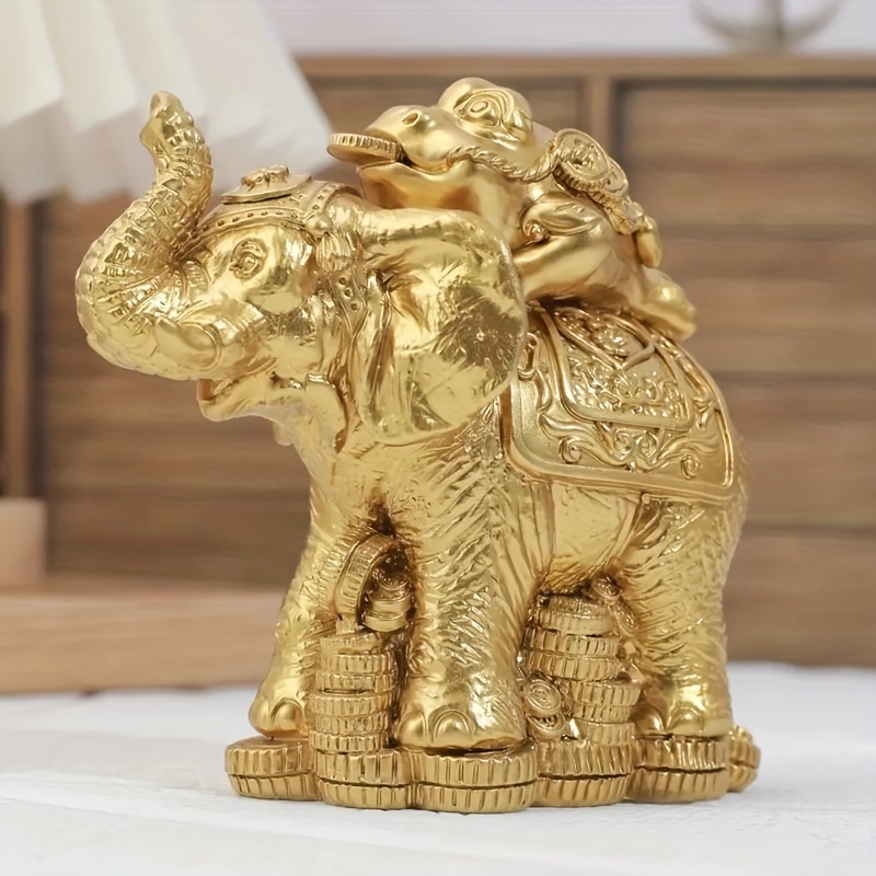 

Elephant & - Resin Figurine For Home Decor, Living Room, Bedroom, Office - Unique Gift Idea