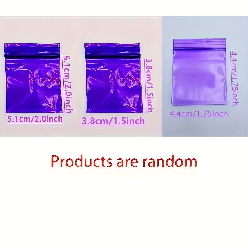 Image of 98pcs Of 5.1cm/2.0inch Thick Mini Self-sealing Plastic Bags. Cute Cartoon Accessory Gift Bags, Packaging Bags, Storage Bags. Reused. And Moisture-proof