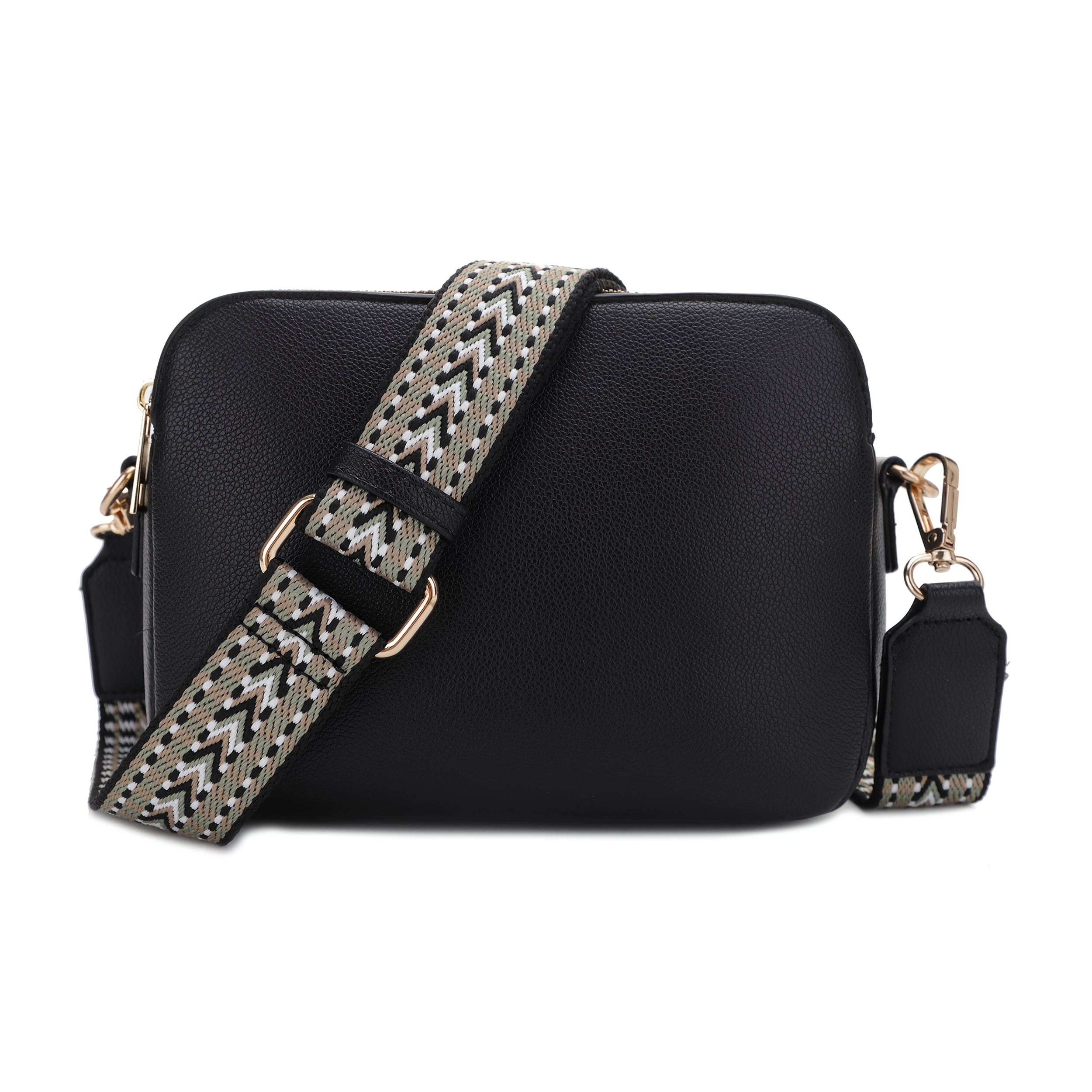 Casual Medium Size Croosbody Bag For Women, Crossbody Camera Purses With Adjustable Webbing Shoulder Strap