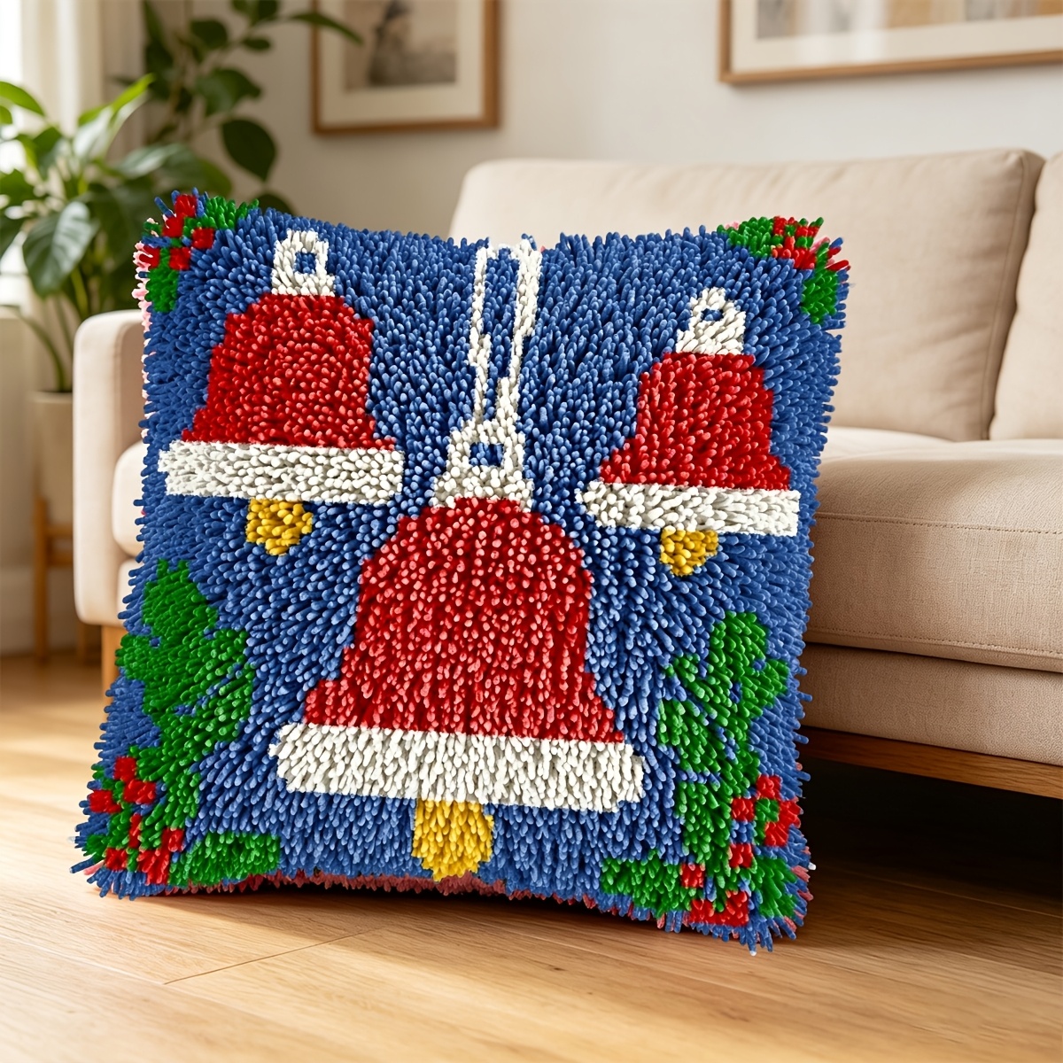 Adult Hook Lock Kit with Christmas Bell & Printed Canvas Tapestry