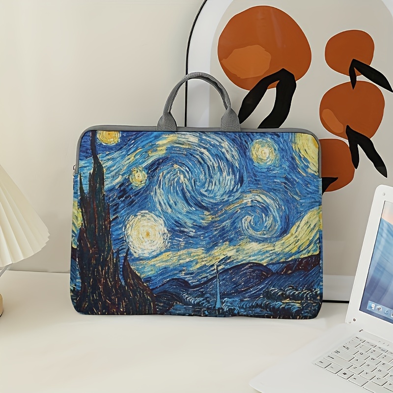 Image of Printed Laptop Sleeve, Soft Fabric Laptop Case, Suitable For Laptops, Soft Laptop Cover, Laptop Sleeve, Tablet Sleeve, Printed Laptop Zipper Case, Fixed Laptop Carrying Bag