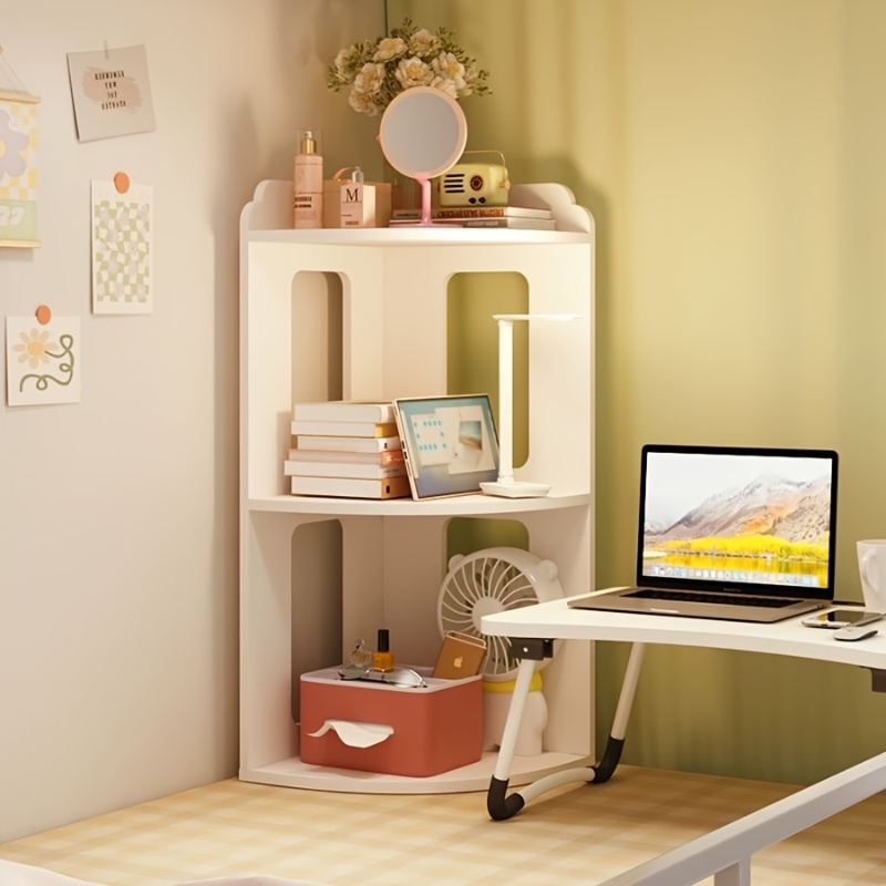 Large Capacity Desk Organizer Shelf Storage Rack Office Bamboo Desktop