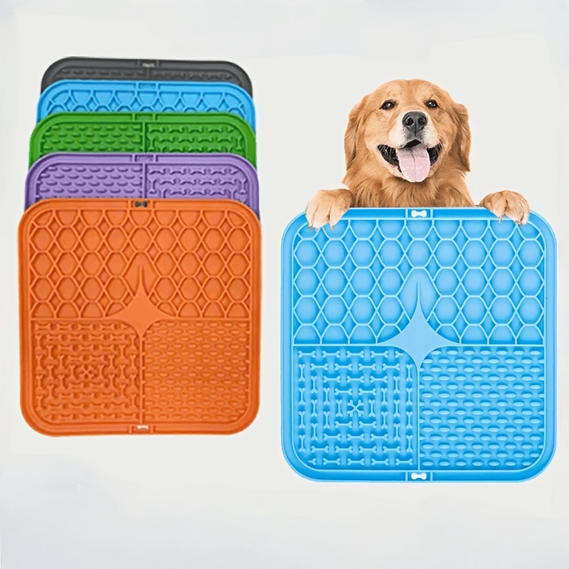 1pc pet licking mat training slow feeder     anti boredom design non slip and easy to clean