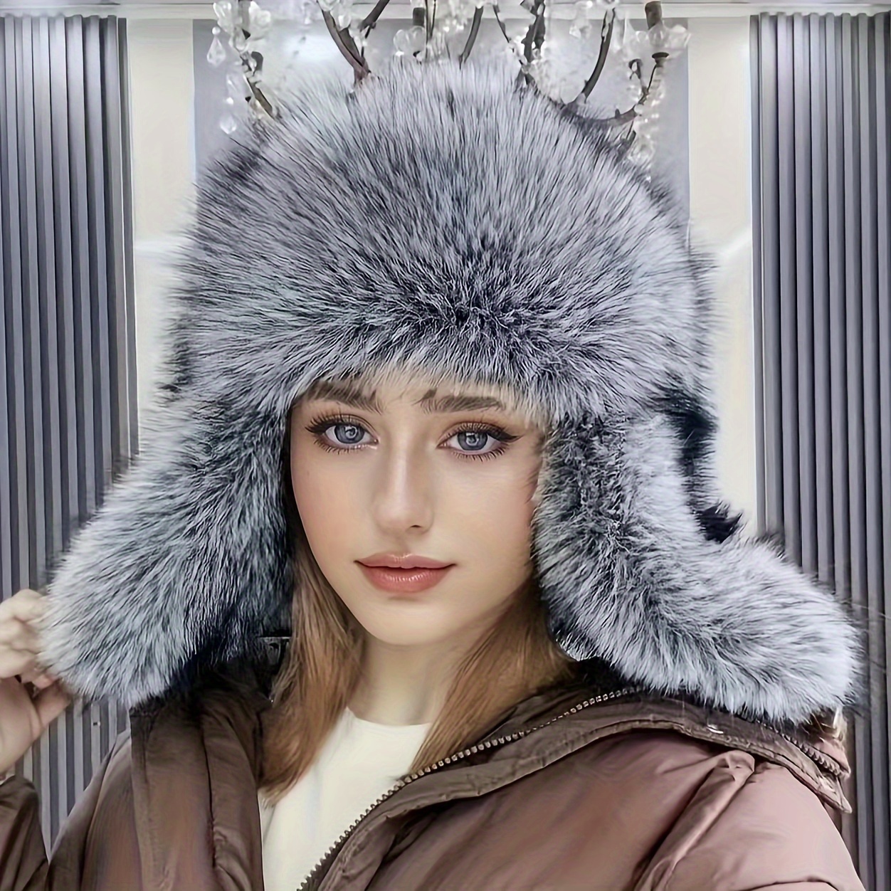 

Fur Hat For - -, Windproof, And Water- Ear , , And Chin For Enthusiasts