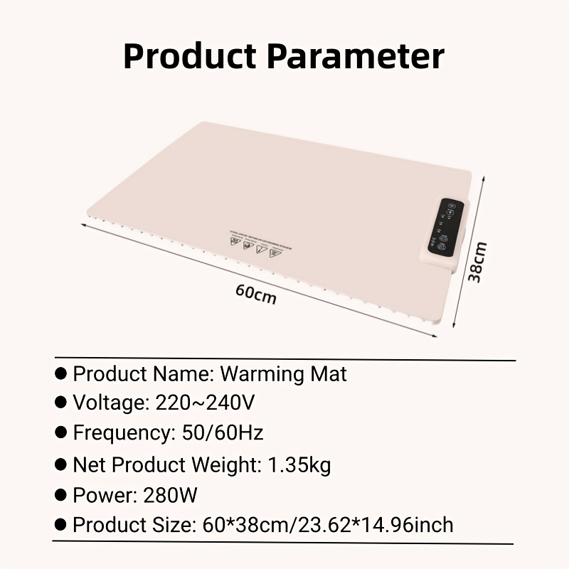 Heating Pad, Multifunctional Insulation Board, Kitchen Heating Mat, Desktop Heating Pad, Food Warmth Mat for Kitchen, Silicone Heating Pad, Rollable Food Heater, Countertop Burner, Kitchen Food Warmer, Foldable Storage, Flexible Shape, Timer Control