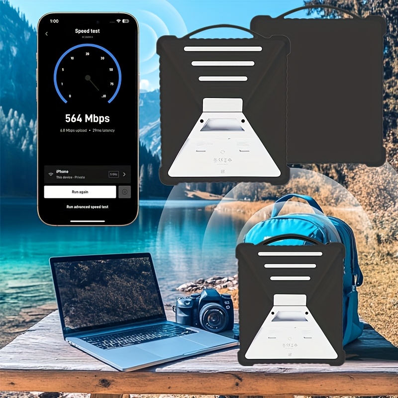 Étui de Protection Adapté pour Antenne Mini Starlink, Coque Intégrale -Choc et Résistante à la Corrosion UV - Manchon Protecteur Complet contre les Signaux Extérieurs lors des Voyages