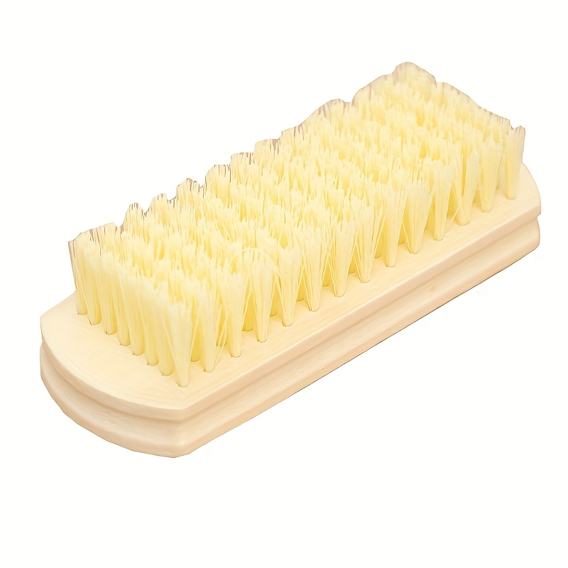 [gentle Care] Natural Wooden Clothes Brush With Stiff Bristles - High-quality, No Batteries Required, Home Use On Clothes And Fabrics, Laundry Brush