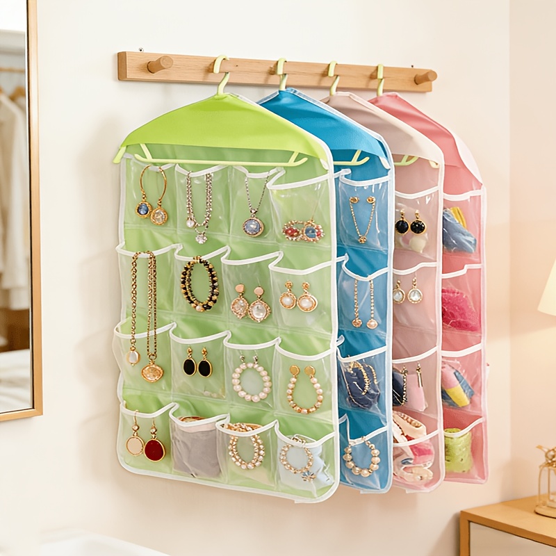 1 3 hanging multi compartment storage pouch wardrobe expansion essential effortlessly organizes socks and jewelry Product details 3