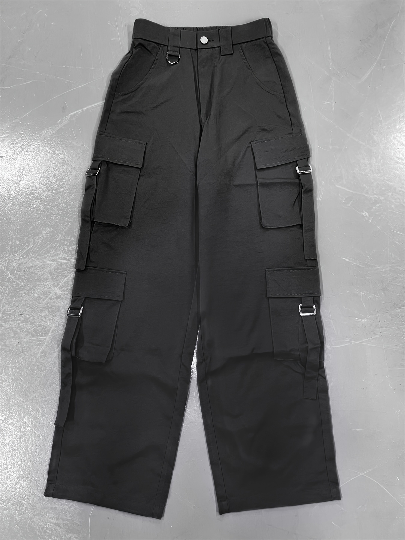 womens high waist multi pocket cargo pants y2k kpop style - Temu