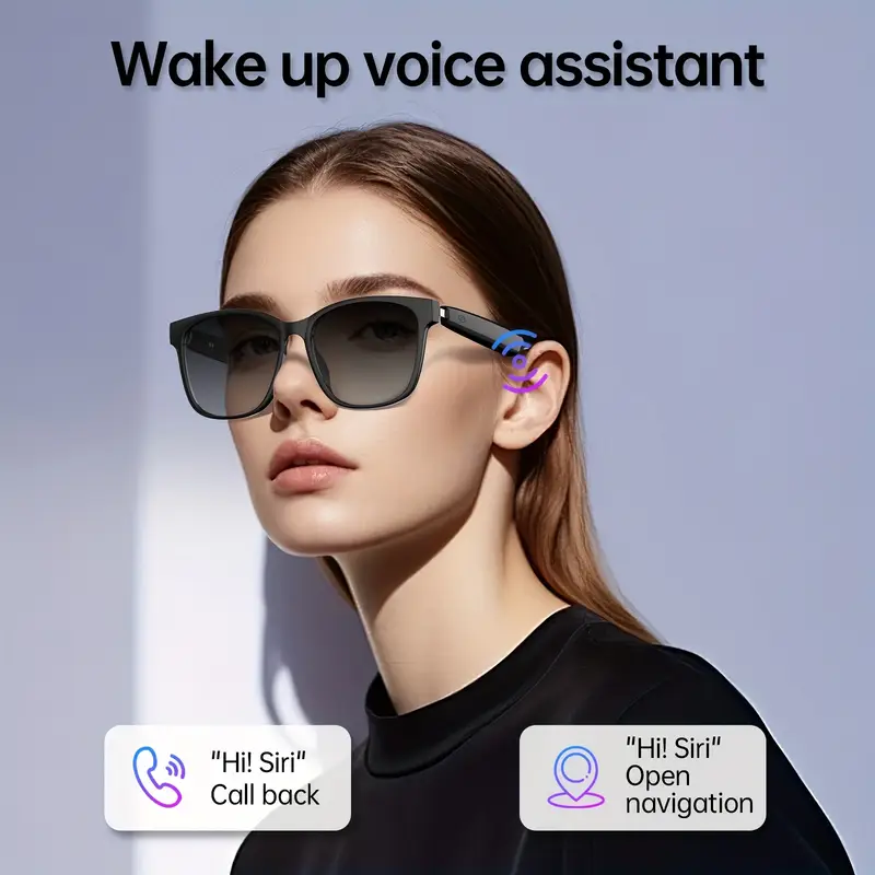 smart glasses with 144 languages blue light filtering polarized lenses low latency audio built in mic speakers assistant wireless usb rechargeable ideal for driving travel travel accessories durable eyewear Product details 6
