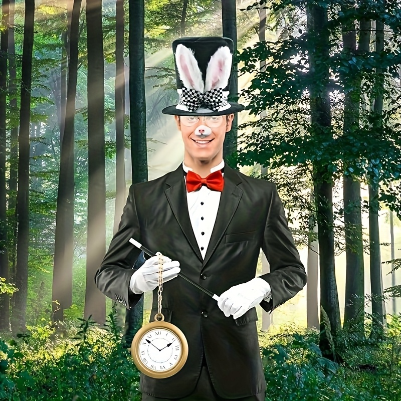 holiday white rabbit character costume set rabbit ears top  display picture 1