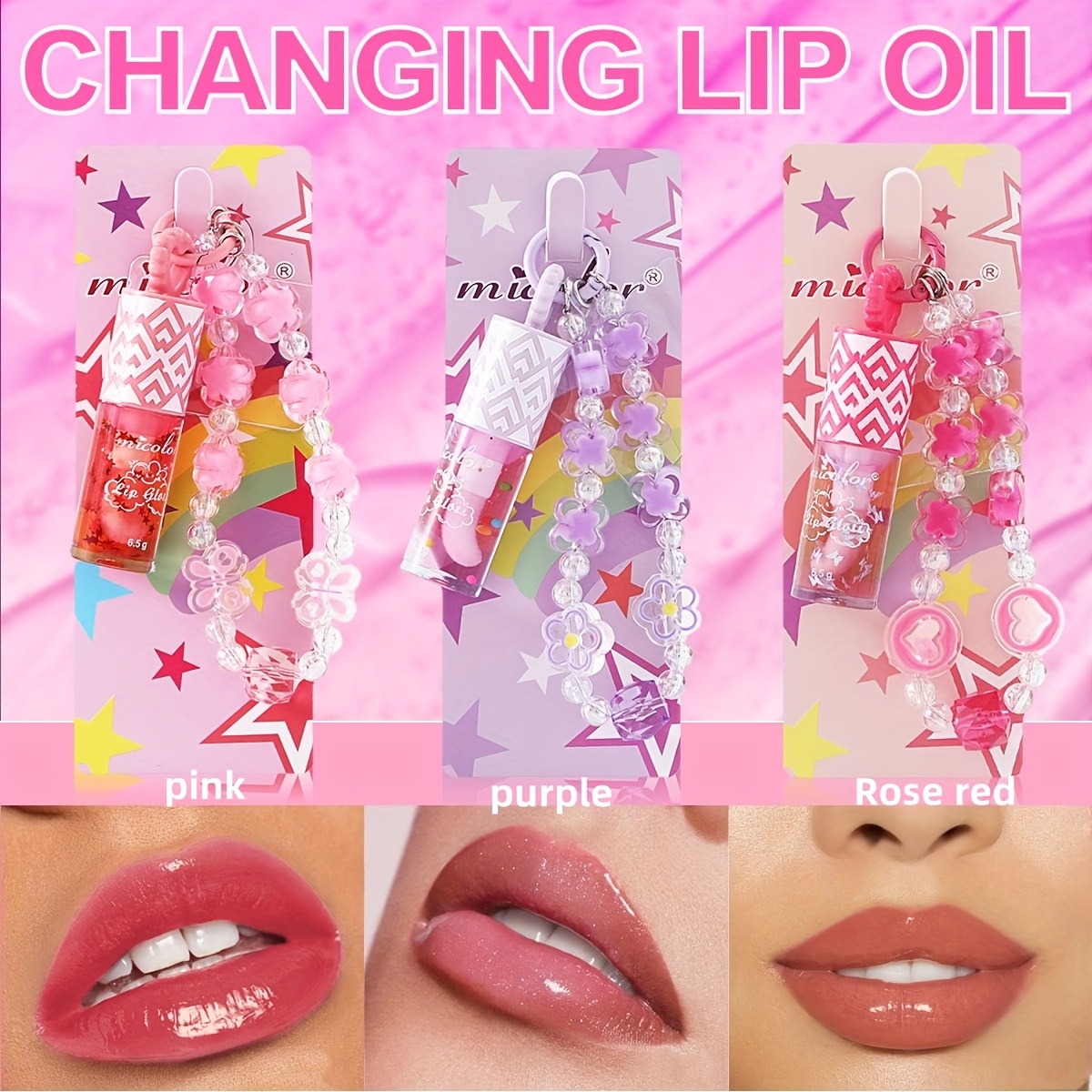 glossy lip glaze mirror plumping lip gloss l5158 - Temu Oman