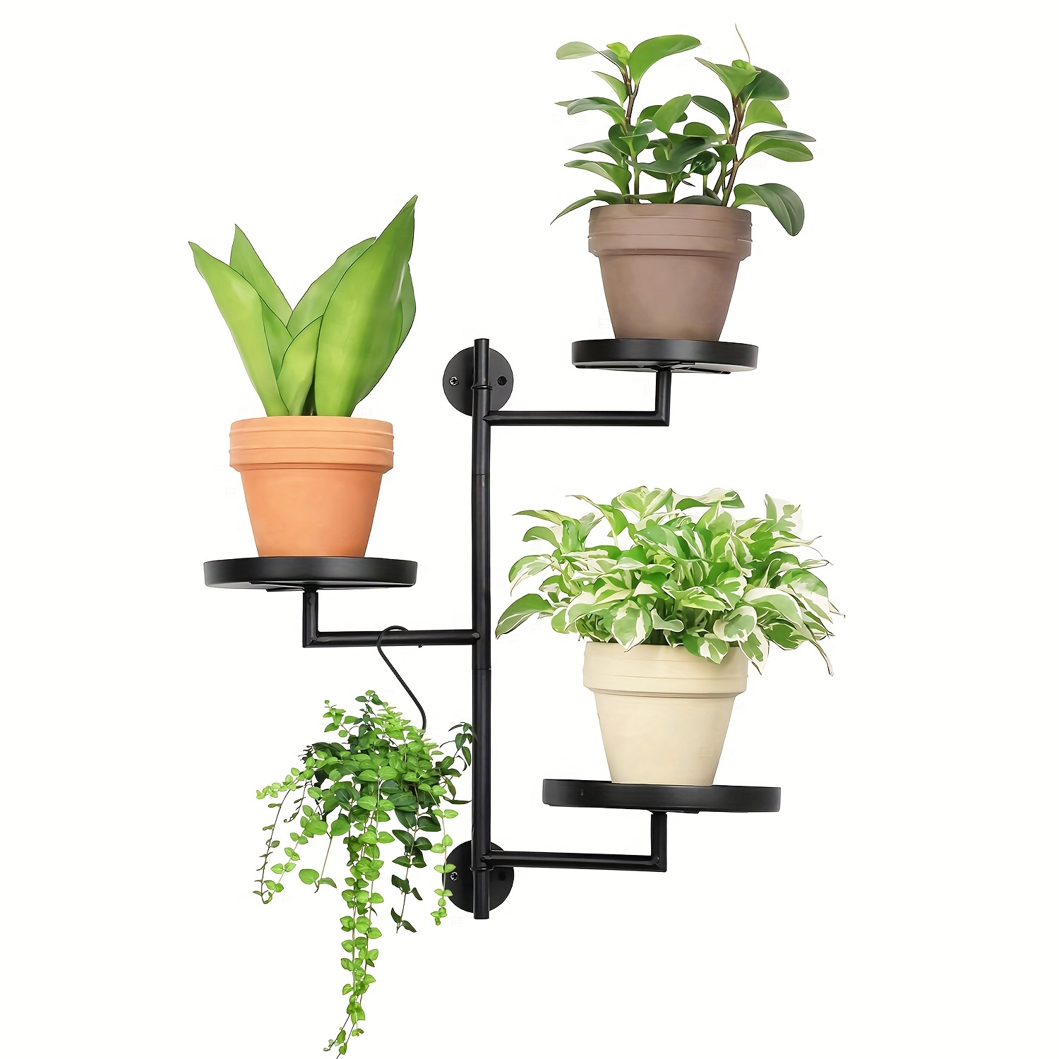 

Superlele Rotating Window Plant Shelves Indoor, 3-tier Metal Plant Stand, Wall Plant Holder, Window Plant Shelf For Multiple Plants Indoors, Window Sill Gifts For Plant Lovers To Enhance Home Decor