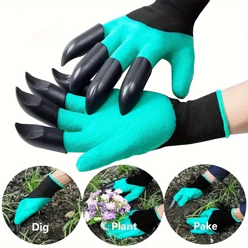 

1/2 Pair Garden Gloves With Claws For Planting, Breathable Gardening Gloves, Gift For Women