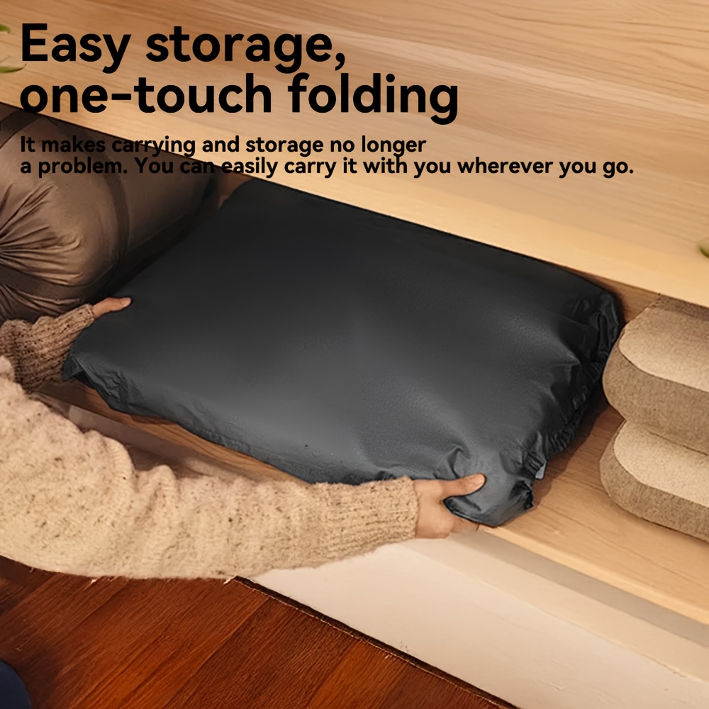 [Quick-Inflate Inflatable Sofa] Portable Quick-Inflate Foldable Inflatable Sofa with Backrest | 1pc PVC Flocked Surface Lazy Couch for Living Room Game Bedroom Balcony Reading, Compressed Sofa Bed, Air Sofa, Boneless Couch In A Box, Multipurpose Minimalist Lightweight Durable Inflatable Furniture