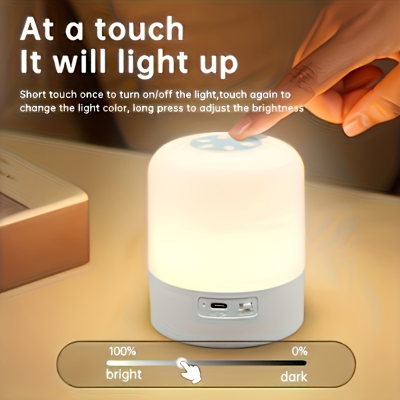 LED Touch Smart Light, Dimmable Decorative Light for Home