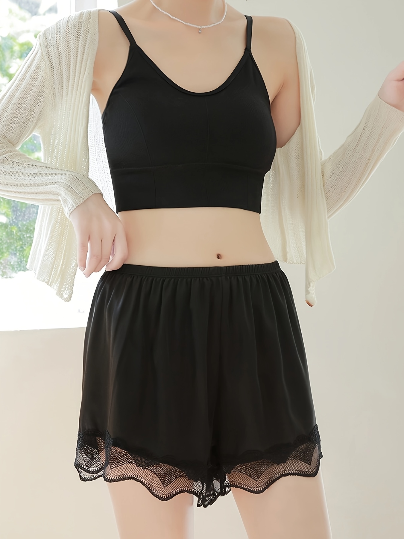 1pc womens summer lightweight ice silky fiber safety shorts Temu