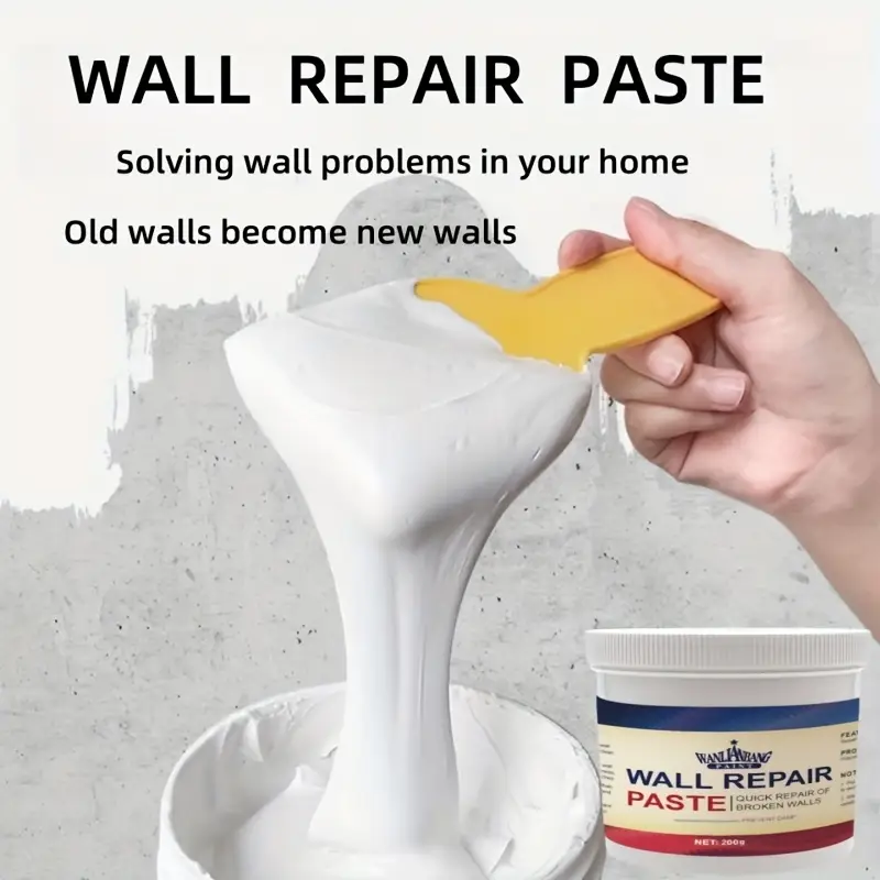 4 Cremas Impermeables Para Reparación De Paredes, Crema Blanca Para Masilla Doméstica, Reparación De Paredes Para Grietas Y Desprendimientos | Leroy Merlin