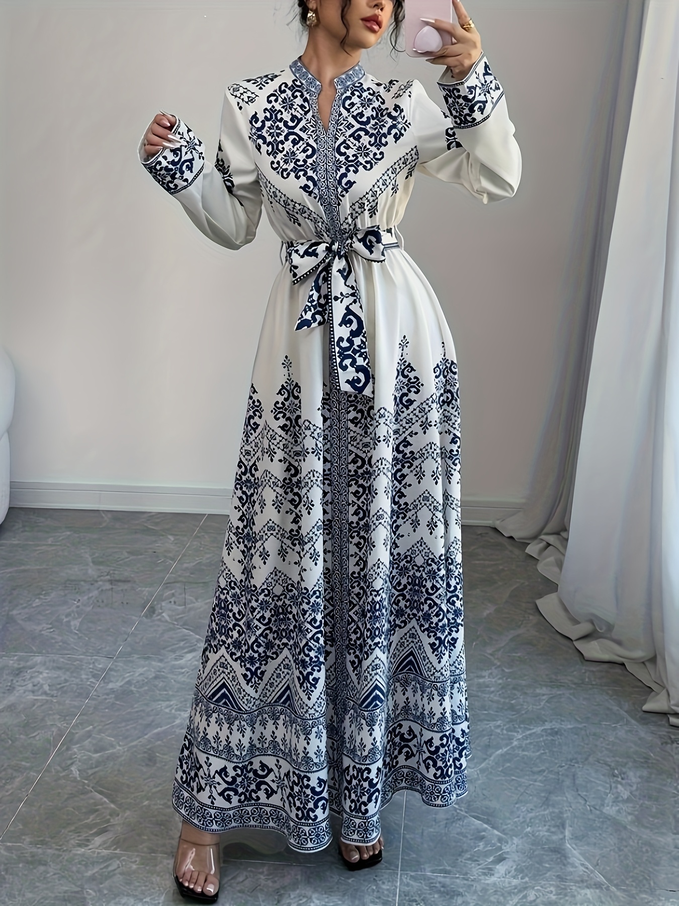 long metallic dress Cocomelody A-Line Maxi Ruffle Prom Dress Metallic Formal Dress CS0656, Maroon