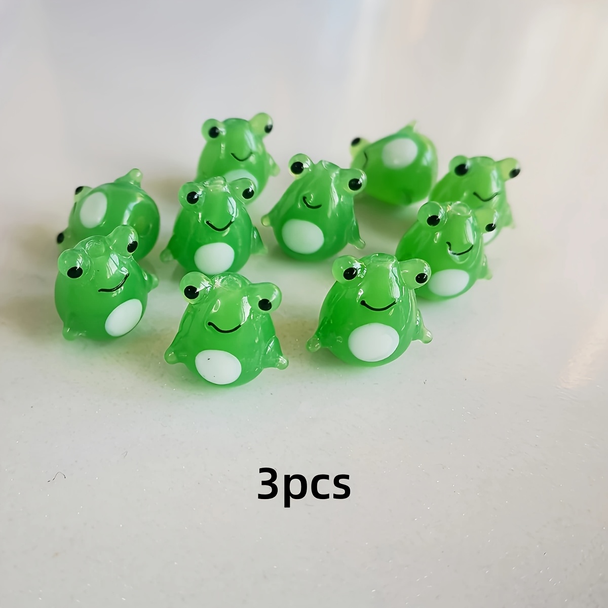 E-shop 3 Stück Handgefertigte 3D--Glasperlen, Ideal für Schmuckherstellung, DIY-Armbänder, Halsketten und Schlüsselanhänger – Perfektes Geschenk,