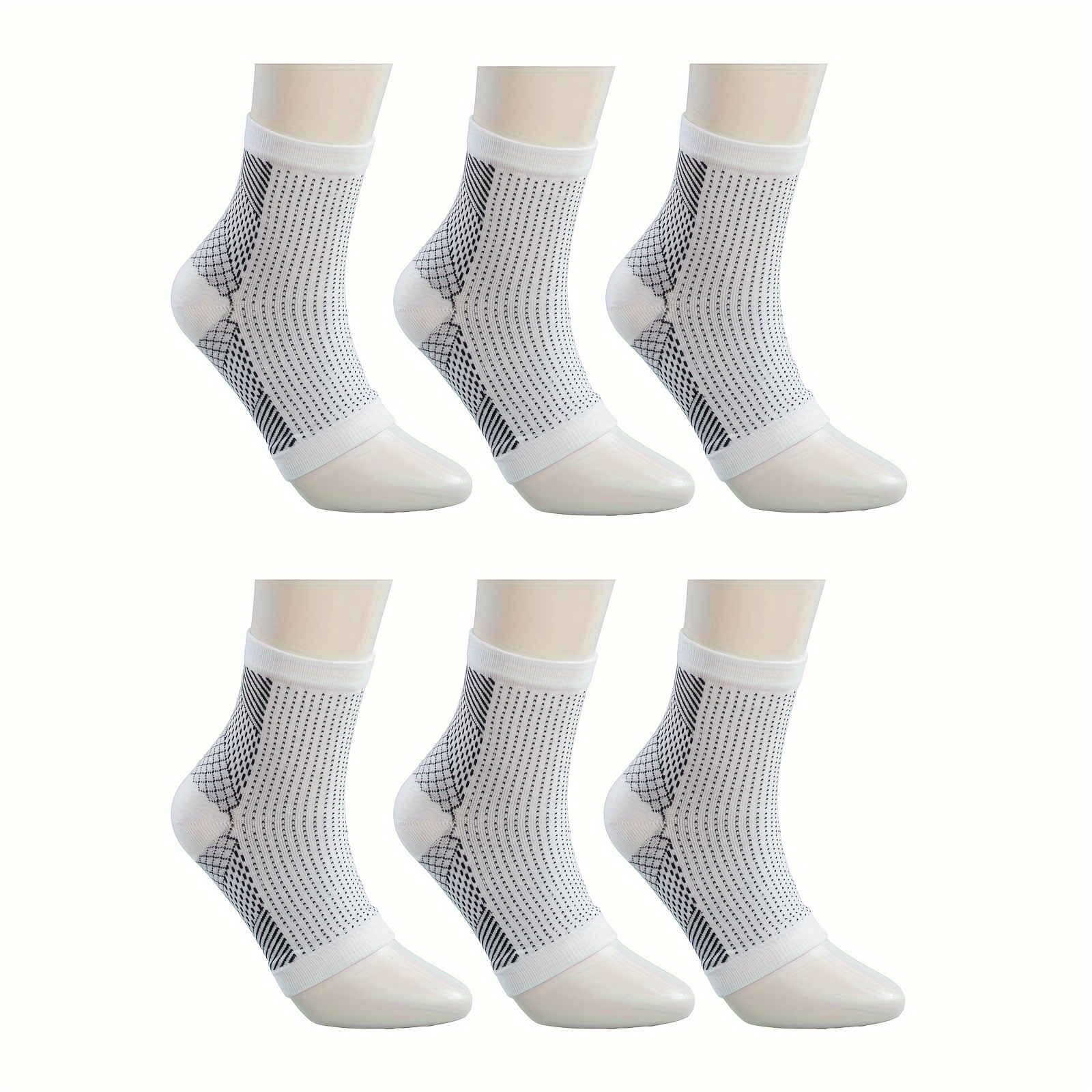 TEMU Compression Ankle Sleeves With Open Toes And Arch Support, Suitable For Men And Women, Ideal For Athletic Activities Like Running, Hiking, And