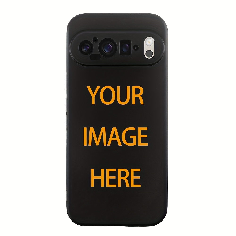 E-shop Handyhülle: Schwarze matte weiche Hülle für Pixel 3A/4XL/5/6/7/8A/9 Pro XL – Individueller DIY-Druck, personalisiertes Haustier- &