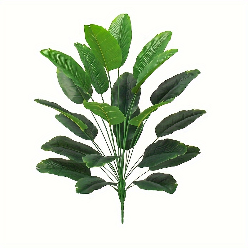 

1pc Large Artificial Evergreen Plant With Large Leaves - Perfect For Outdoor Decor, No Pot Needed