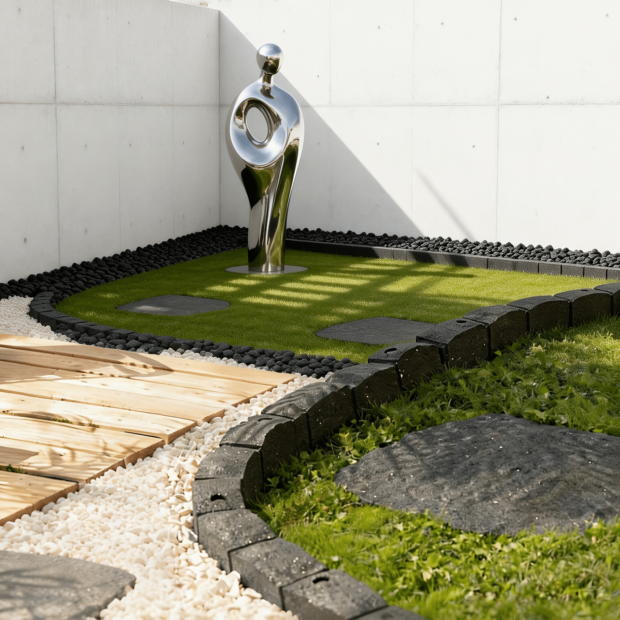 TEMU [ Makeover]2pcs, Rubber Garden , Rubber Garden Barrier, Around The Garden, Separating The Lawn And Stones, Garden Decoration, , High-quality