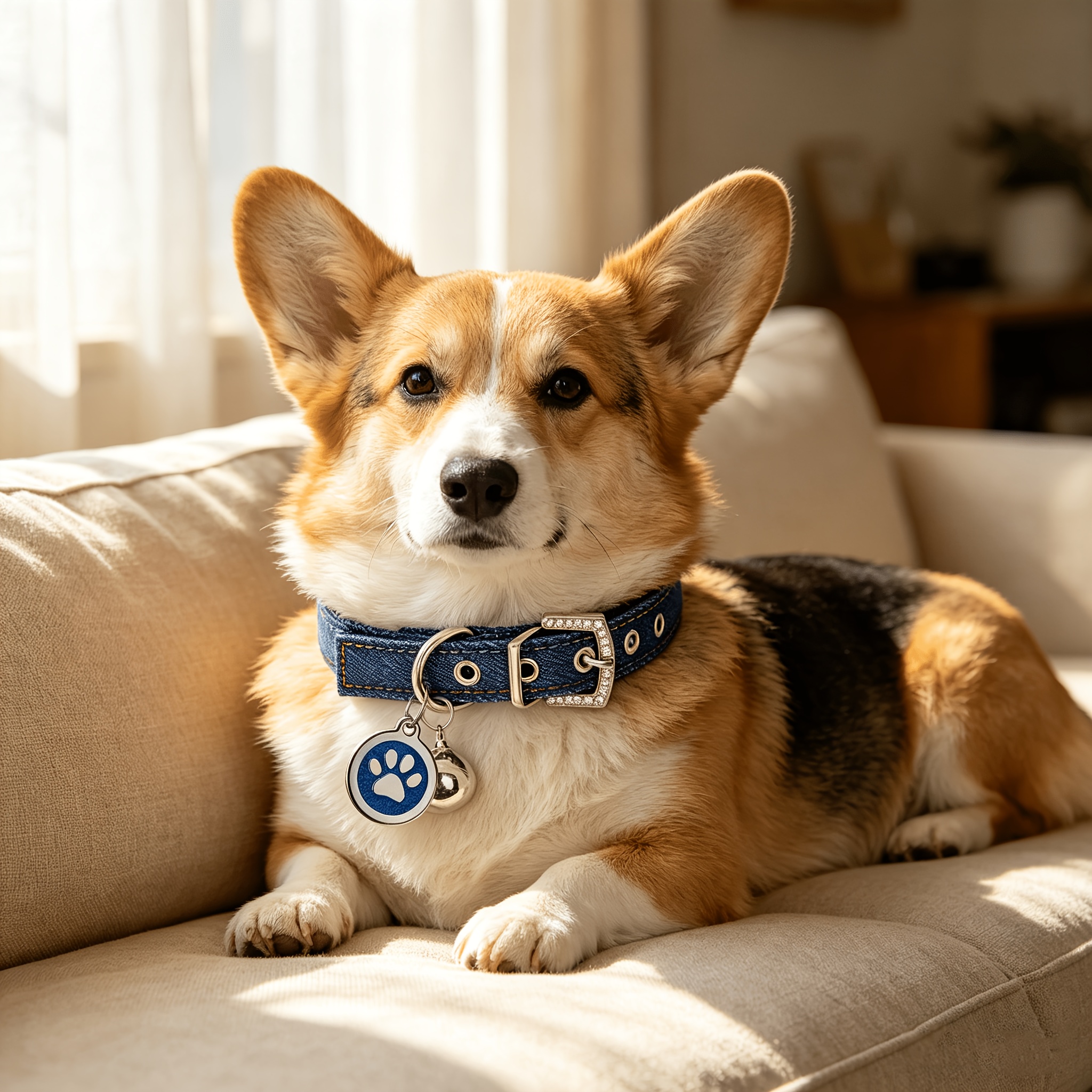Personalized Engraved Dog Collar with ID Tag