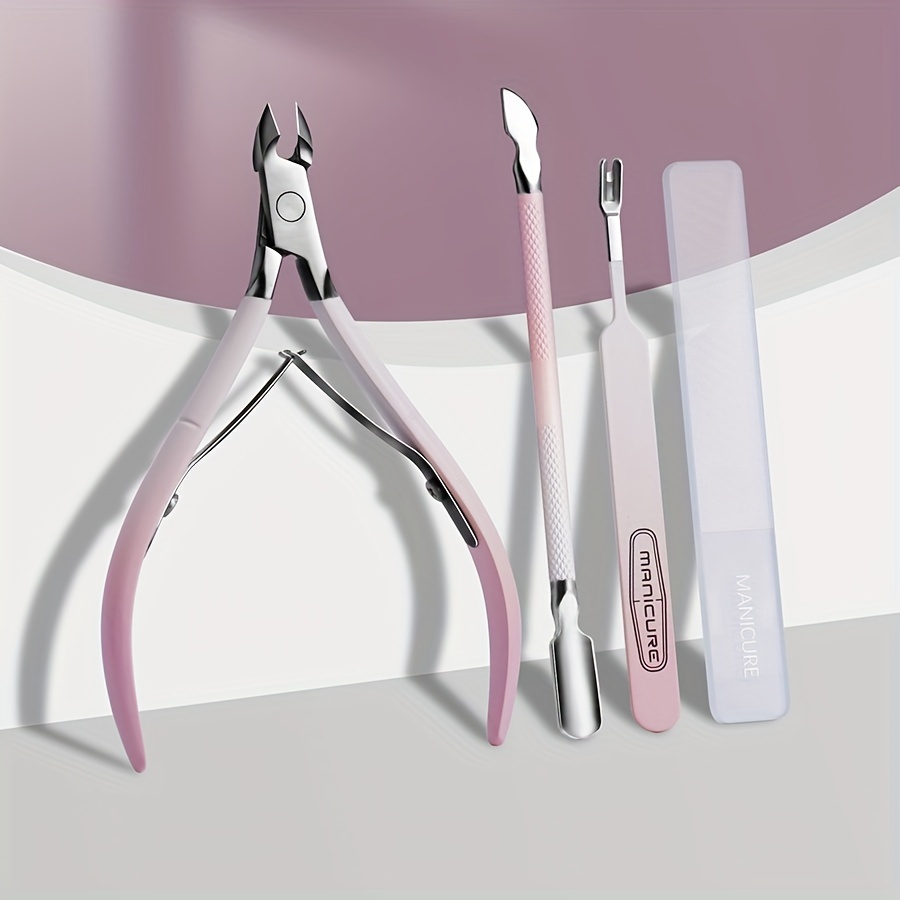 

4pcs/set Manicure Special Clippers, Dead Skin Removal Pliers, Stainless Steel Trimming Pedicure Care Tools