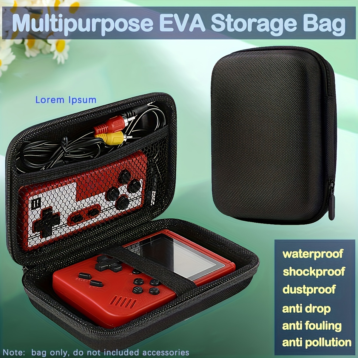 

Eva Bag, Eva Bag, Bag, Portable Bag, Earphone Multifunctional Bag, Portable Box, Box, Hdd Bag, Compatible Charging , Headphones, Battery And Accessories