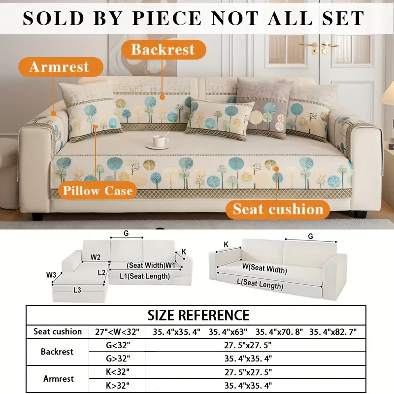 1pc light luxury sofa couch cover pet geometric embroidery sofa slipcover universal anti slip sofa cover furniture protection cover suitable for bedroom office living room decoration Product details 1