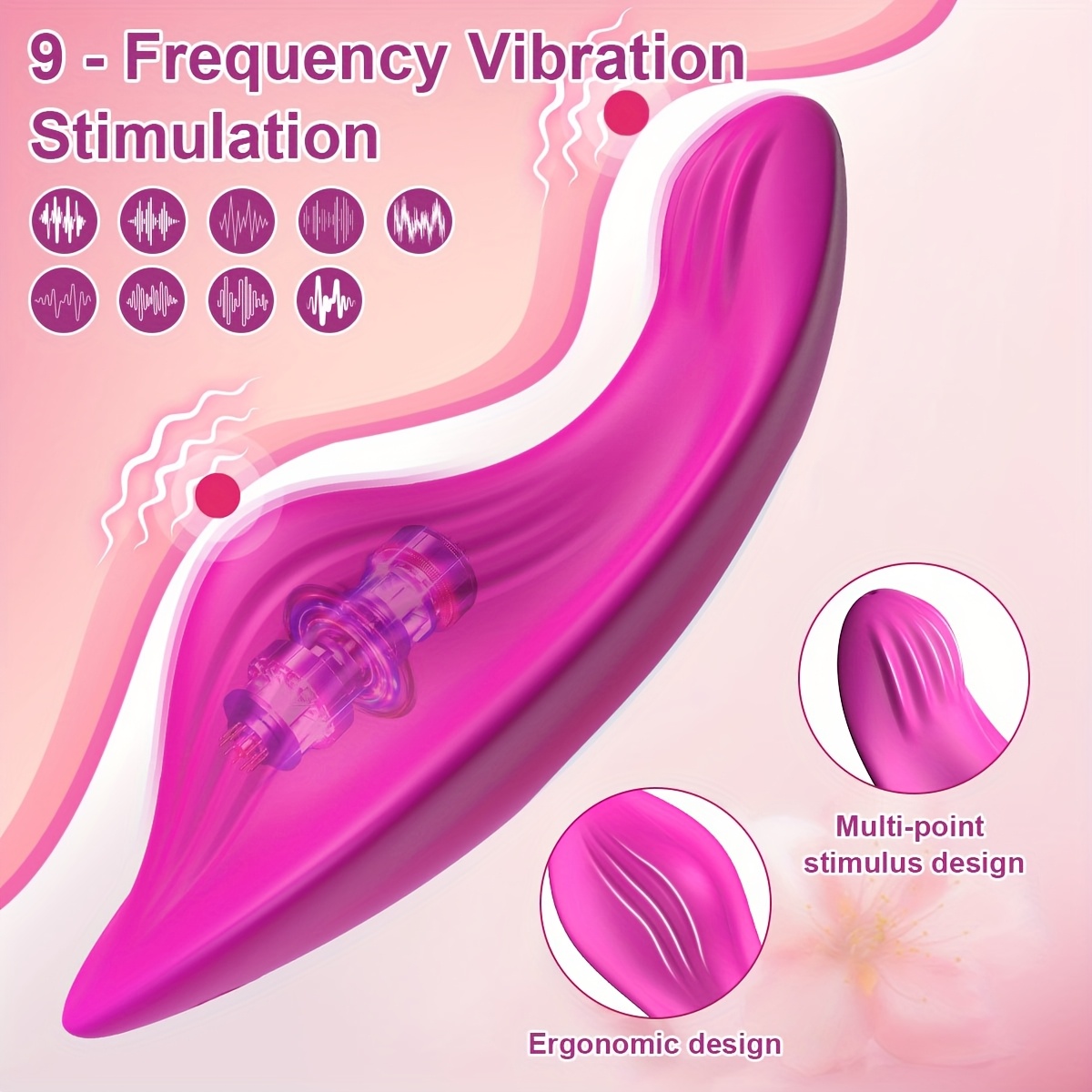 tragbarer   für frauen, mit 9 vibrationenmodi, app-fernsteuerung, mini-schmetterlings-rosen- ,   für frauen und paare – intimspielzeug Produktdetails 3