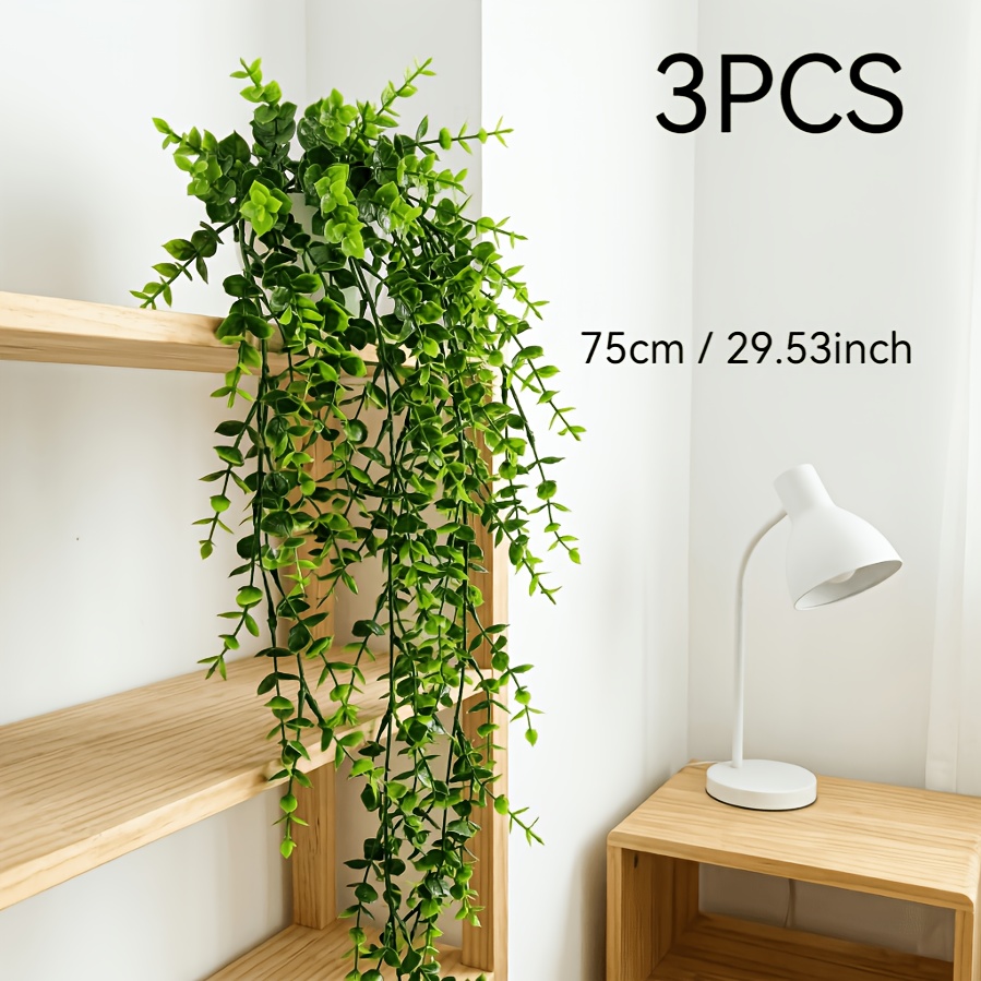 3er-Set künstliche hängende grüne Pflanzen, Imitationsranken * für Wand, Zuhause, Zimmer, Garten, Hochzeit und Osterdekorationen, kann auch als hängendes Ornament Geschenk zum Muttertag verwendet