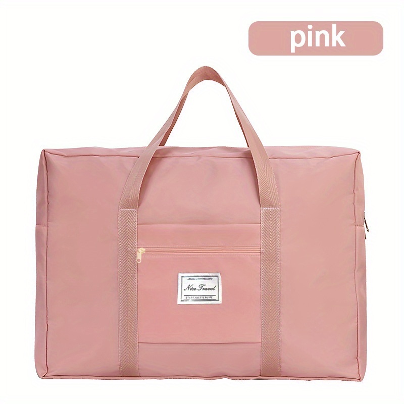 TEMU Sac de voyage court pliable multifonctionnel, sac de sport rose, organisateur de vêtements adapté à la rentrée scolaire, aux et au rangement de
