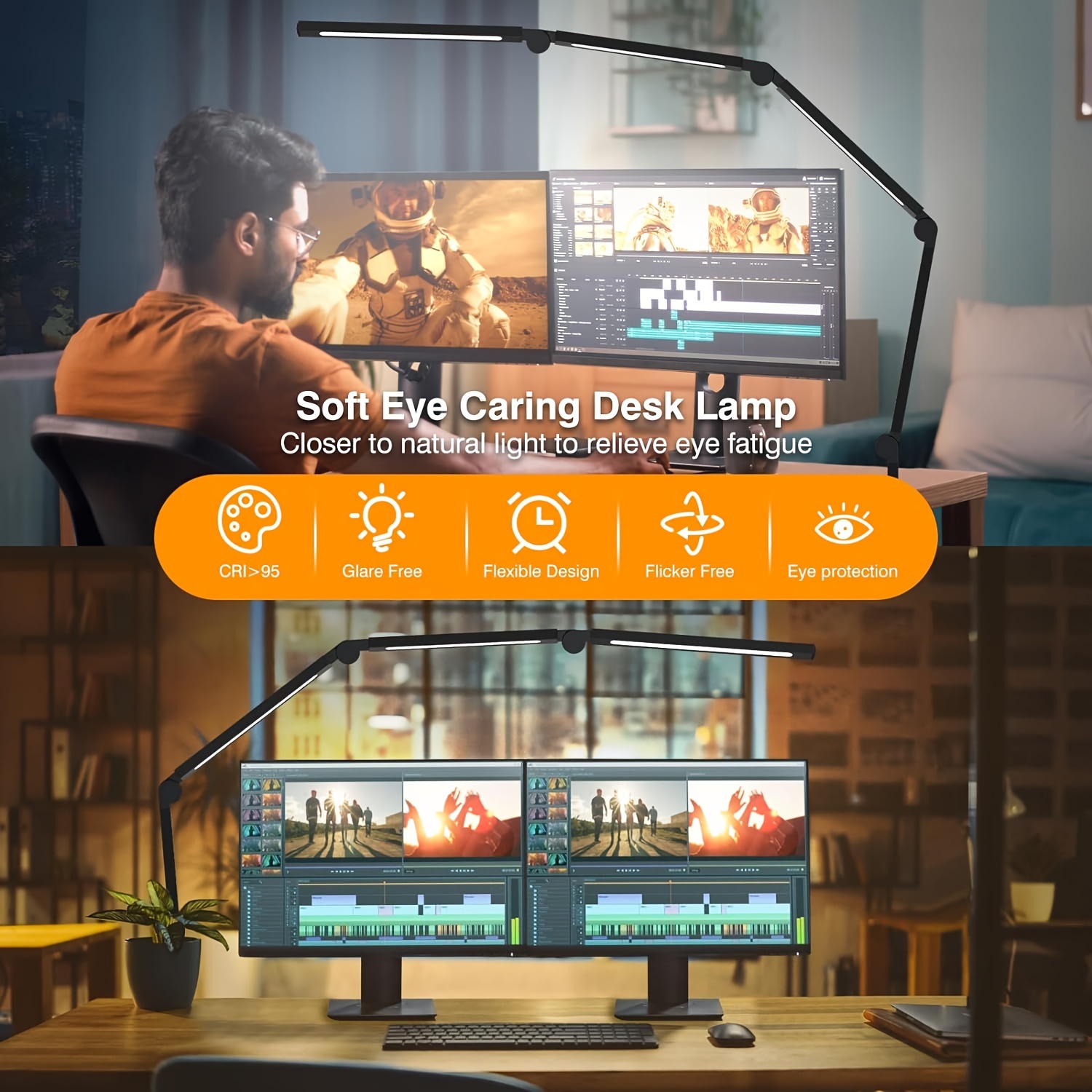 led desk lamp clip flexible section office Temu