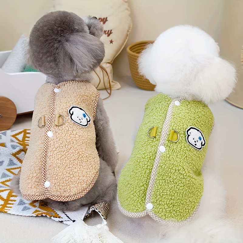 winter warm dog clothes for small medium dogs fleece dog coat puppy clothes chihuahua   clothing dog additions Product details 4