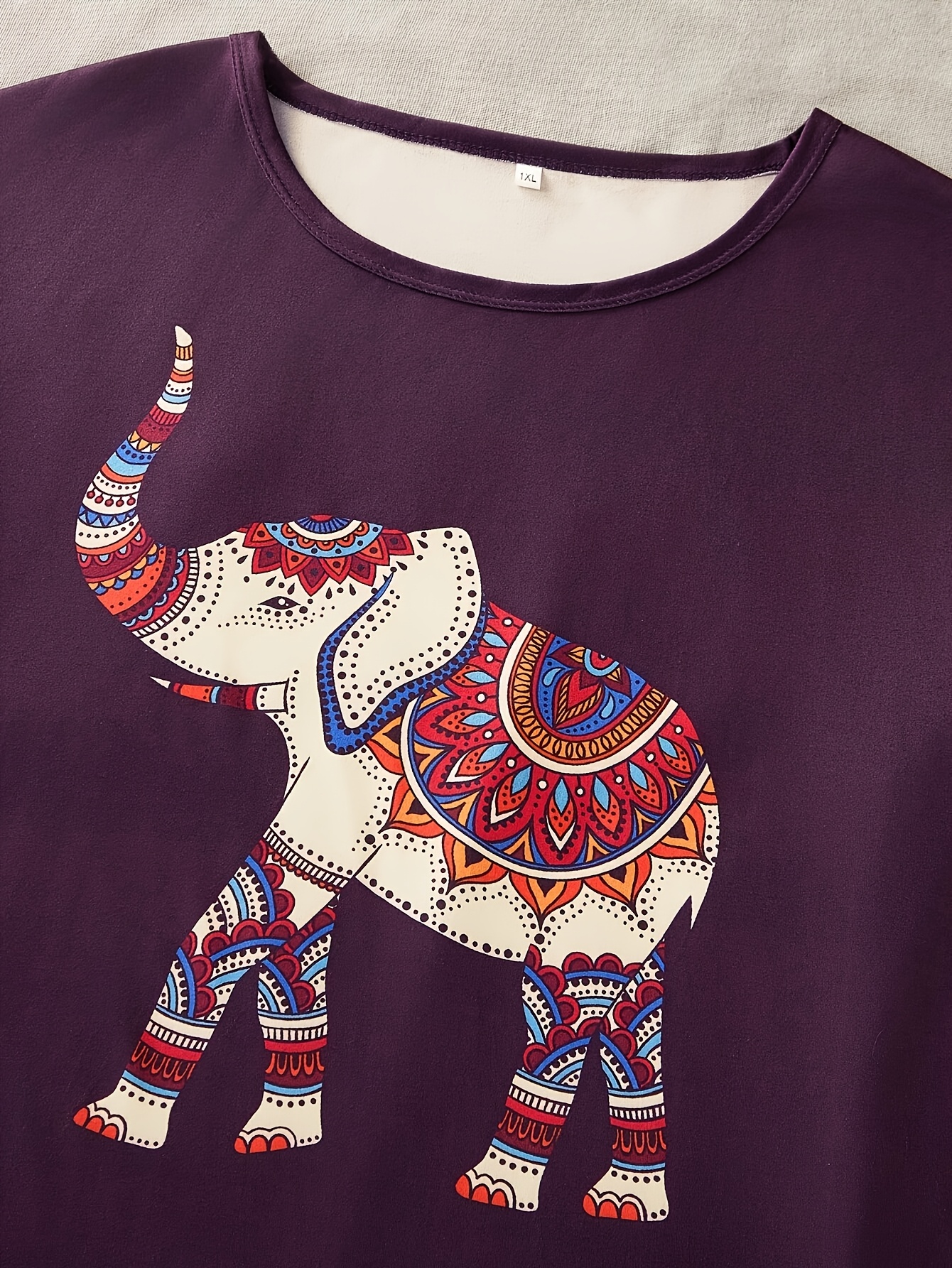 women's print pajama set short sleeve round Temu South Africa