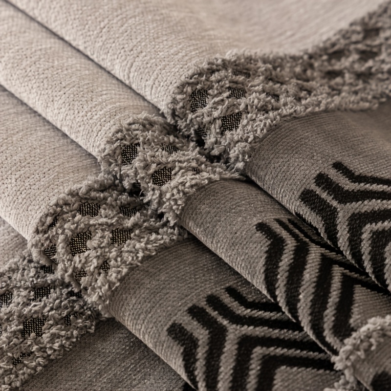1pc of Bohemian Style Sofa Cover, Suitable for All Seasons, Pet-Friendly, with a Combination of Geometric And Striped Patterns, Rich in Layers, with a Lazy And Casual Bohemian Atmosphere, Suitable for Various Scene Matching
