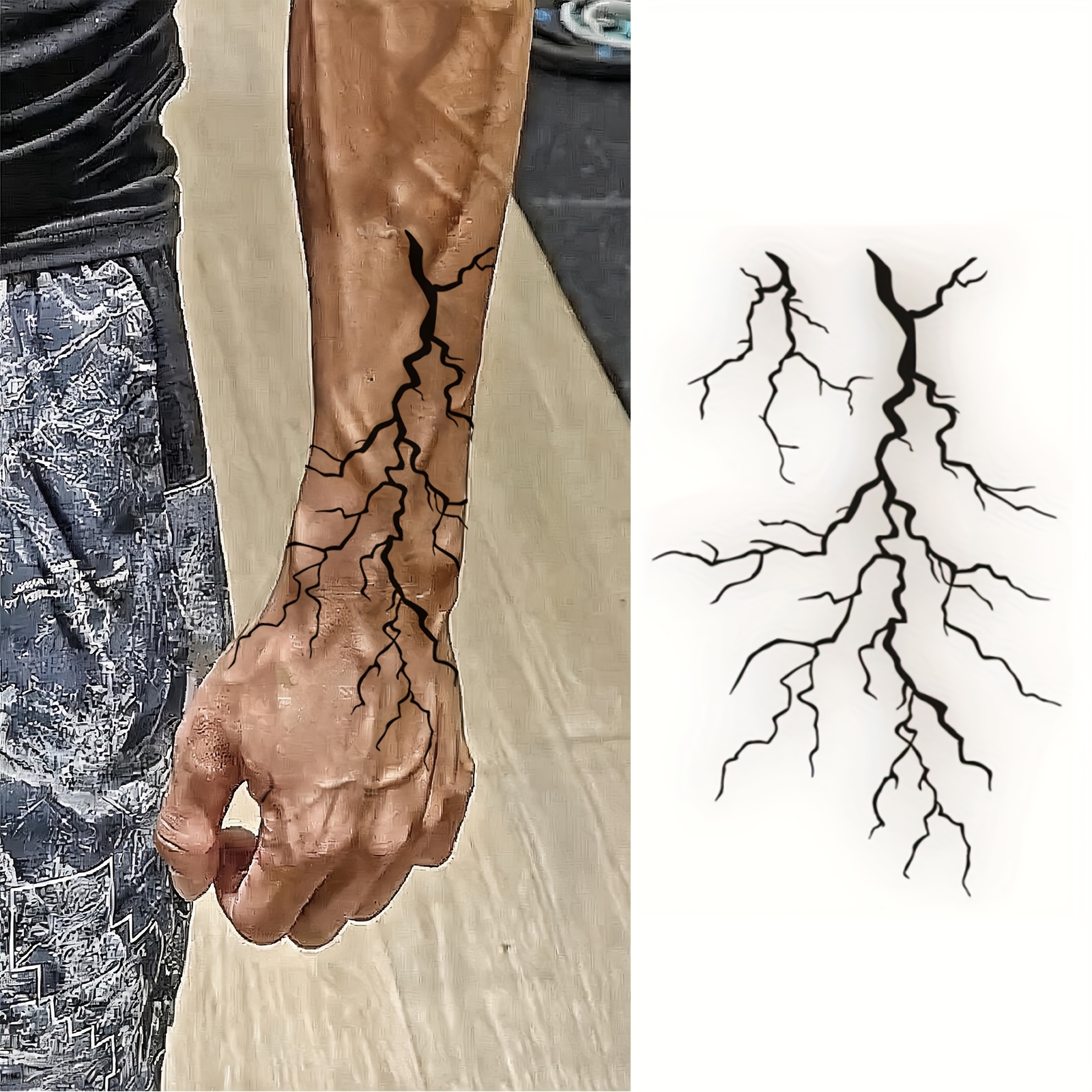 1 Sheet Arm Tattoo Sticker Waterproof Lasting Temporary Tattoo