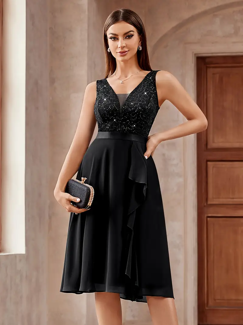 women elegant sequins bridesmaid dresses 25 Best Sequin Bridesmaid Dresses Your Crew Will Sparkle In