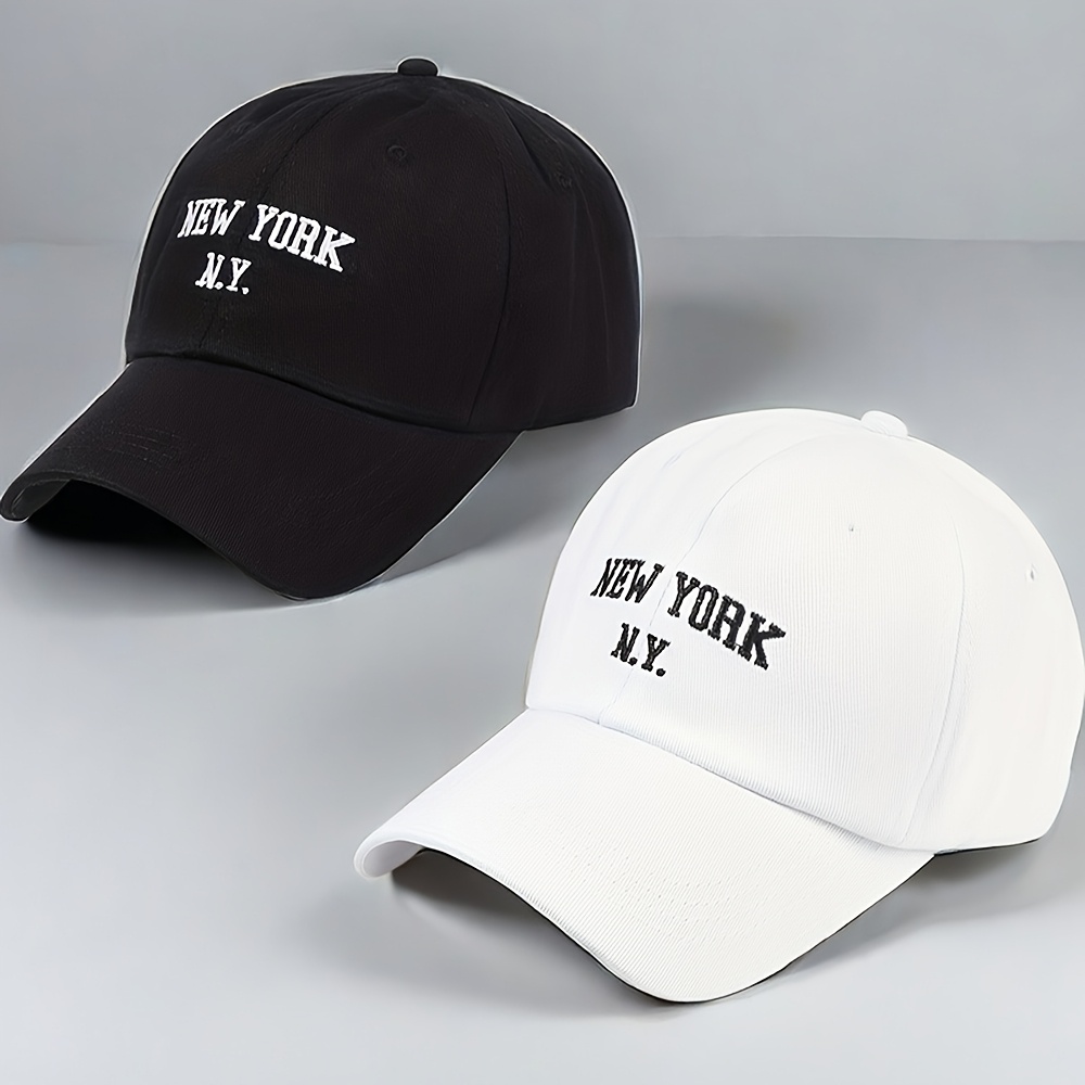 TEMU 2pcs Embroidered Baseball Cap Set, Suitable For Outdoor Leisure Vacation