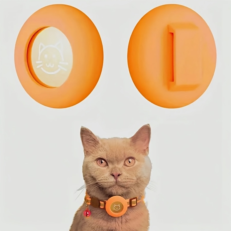1pc compatible for   airtag case suitable for cat collar dog collar protective cover soft cover with airtag holder for collars up to 0 6 inch fits for small pets puppies collar airtag device not included Product details 4