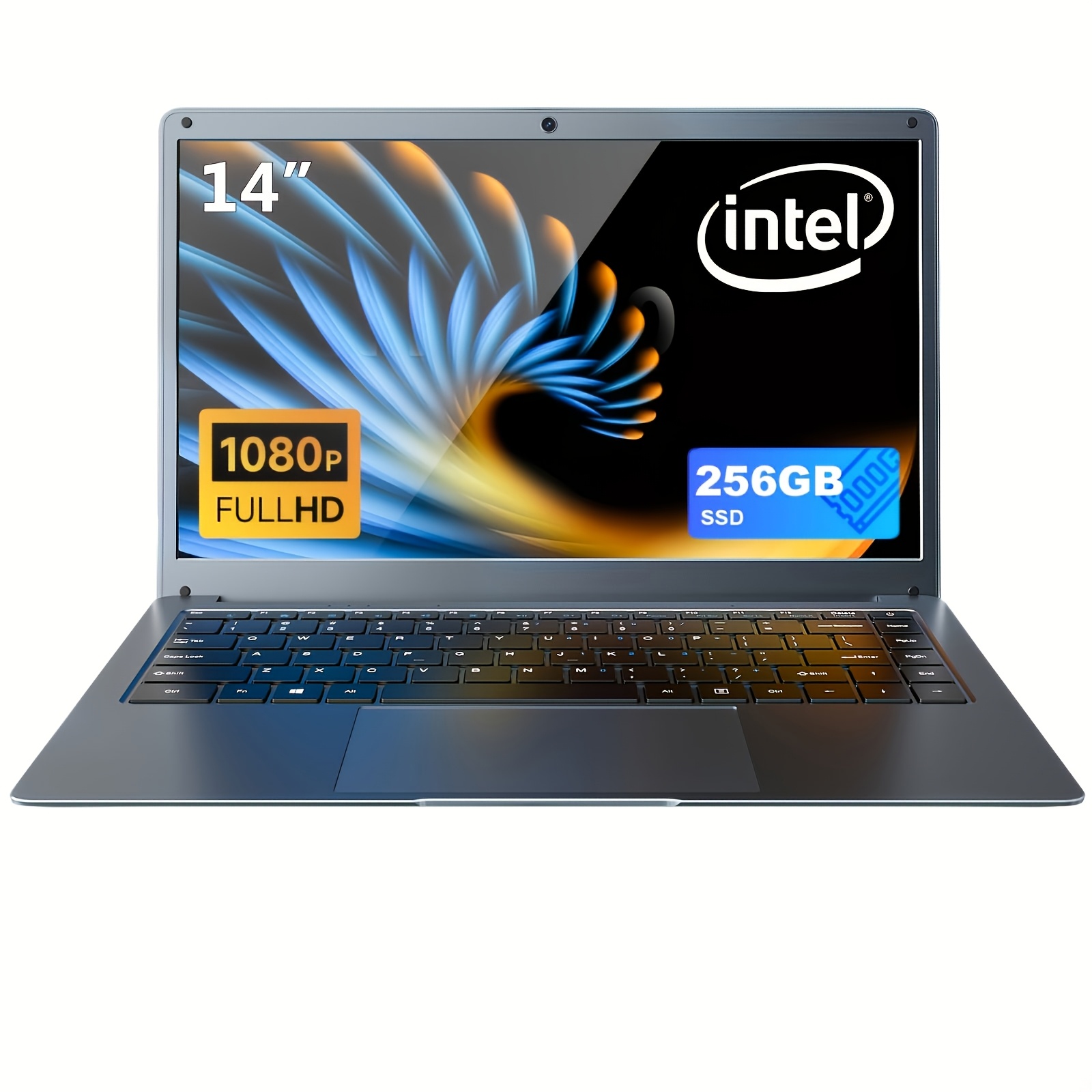 SUXI 2025 Novi 14-palčni prenosnik Intel Celeron 8GB DDR4 128/256SSD 5000mAh kapaciteta baterije HD kamera za pisarno, zabavo, učenje, spletne